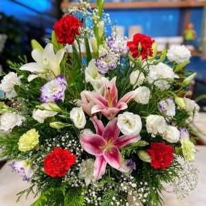 Centro flor funeral Juno