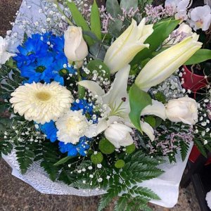 Ramo flor variada fresca Azul